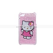 Lovely Rhinestone Kitty Hard Case Cover for iPhone 4 4G