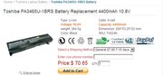 Toshiba PA3465U-1BRS battery
