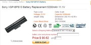 Sony VGP-BPS13 battery