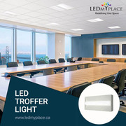 LED troffer light for an everlasting lighting comfort for the office.