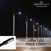 Purchase DLC Approved 240w LED Pole Lights for Maximum Cash Benefits.