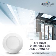 Use ETL certified 5/6-inch Disk LED Downlights 