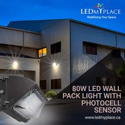 Use DLC Approved 80W LED Wall Pack Lights for Outdoor Lighting