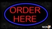 Red Order Here Traditional Neon